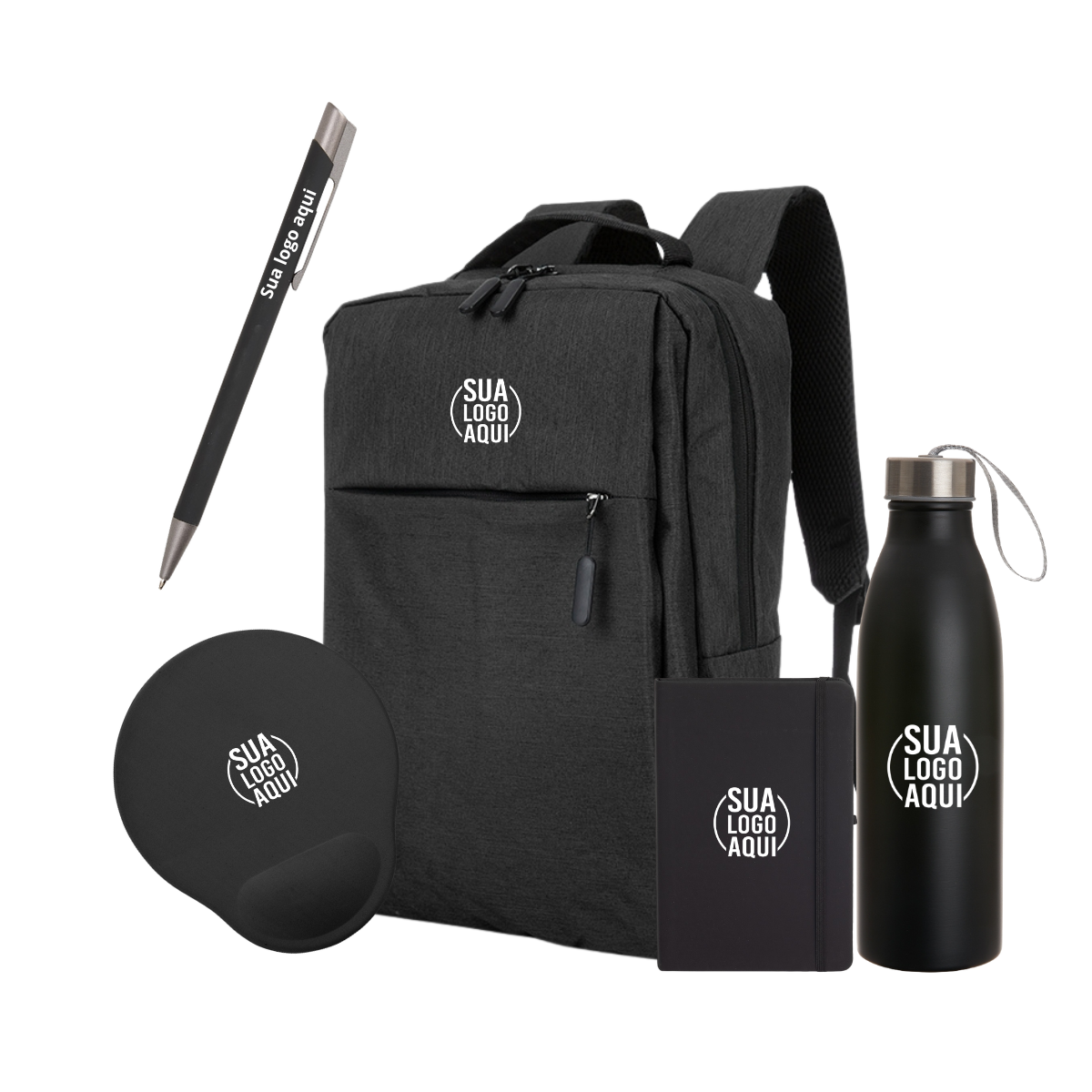 10 Kits Brindes Corporativos P/ Empresa Personalizado Básico